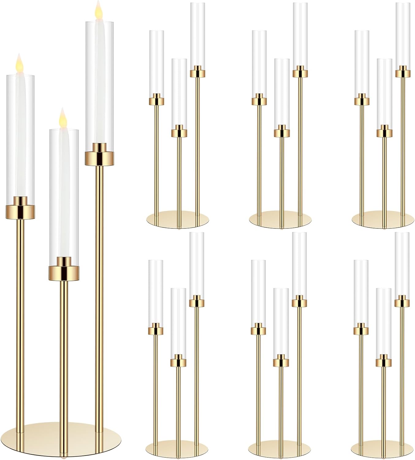 Centerpiece Stick - 1 Set Acryl Kandelaar Middelpunt 30.7