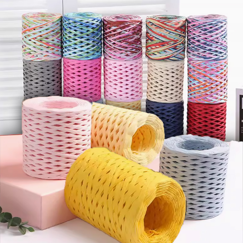 Papercraft Supply Ribbon - 200M/Roll Raffia Papier Ambachtelijke Lint Garen