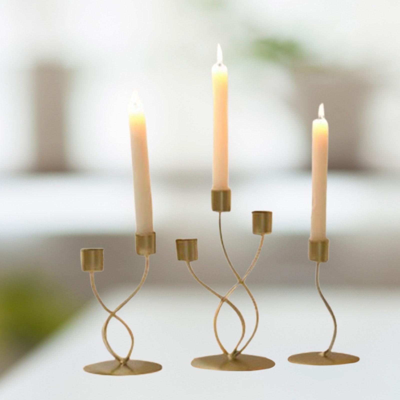 Centerpiece Stick - 3x Taper Kaarsenhouder Thuis Kerk Valentijnsdag