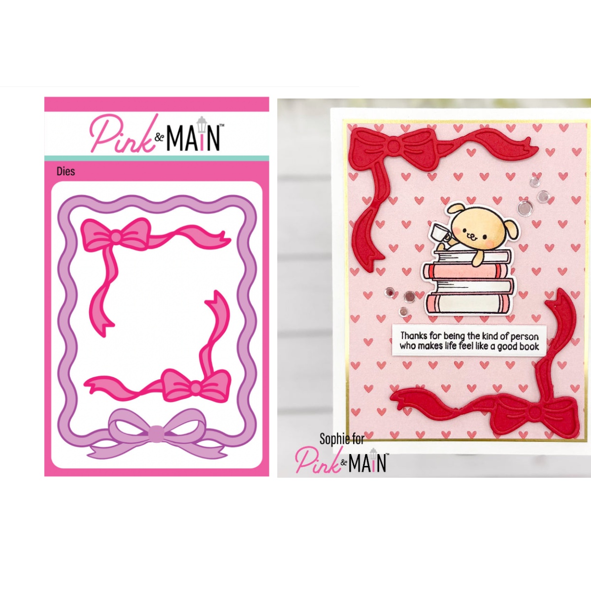 Papercraft Supply Ribbon - Linten en strikken Frames Metalen Stansmessen
