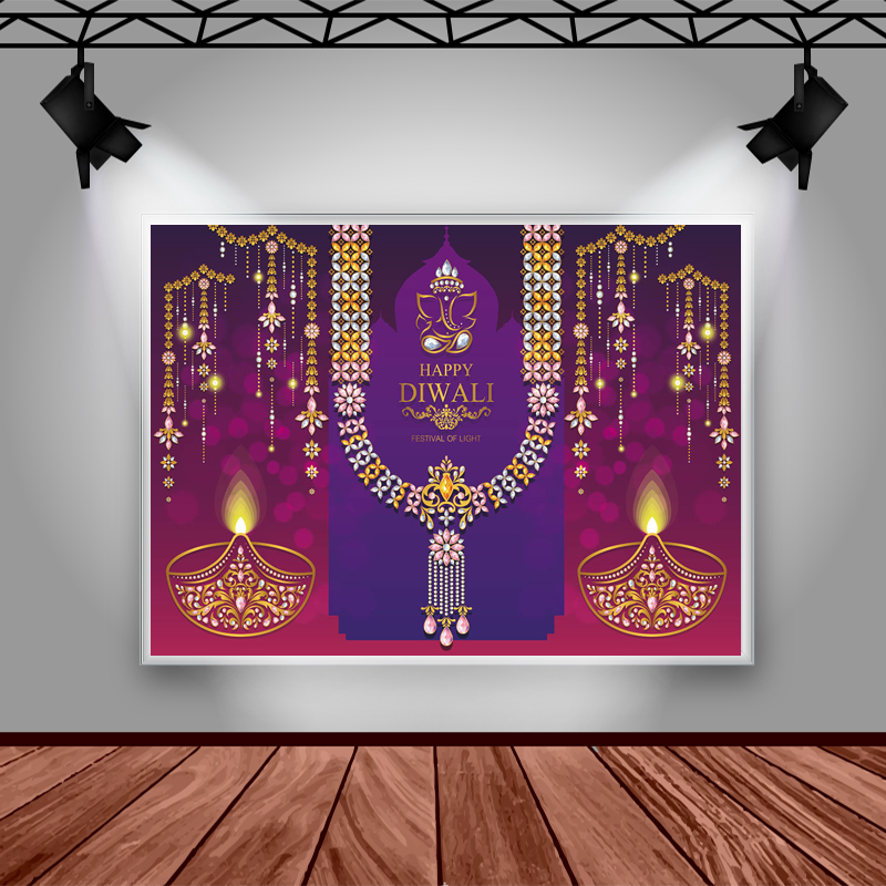 Gelukkige Diwali Fotografie Ac - Party Banner Gold recensie en prijs
