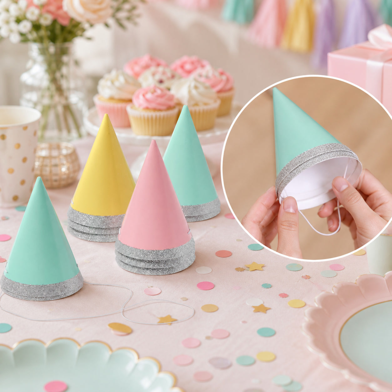 10 stuks 4 inch mini glitter f - Party Hat Cone recensie en prijs