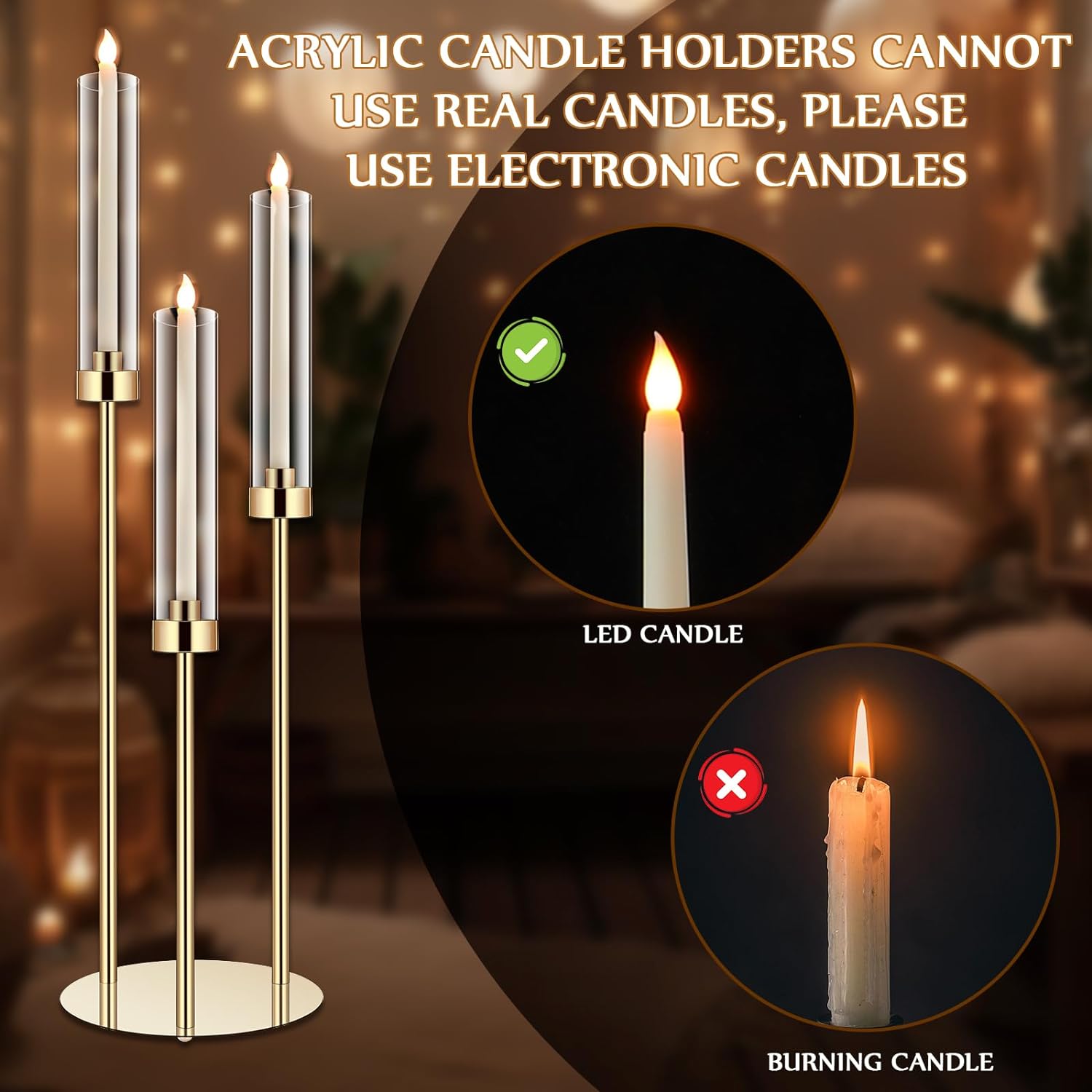 1 Set Acryl Kandelaar Middelpu - Centerpiece Stick recensie en prijs