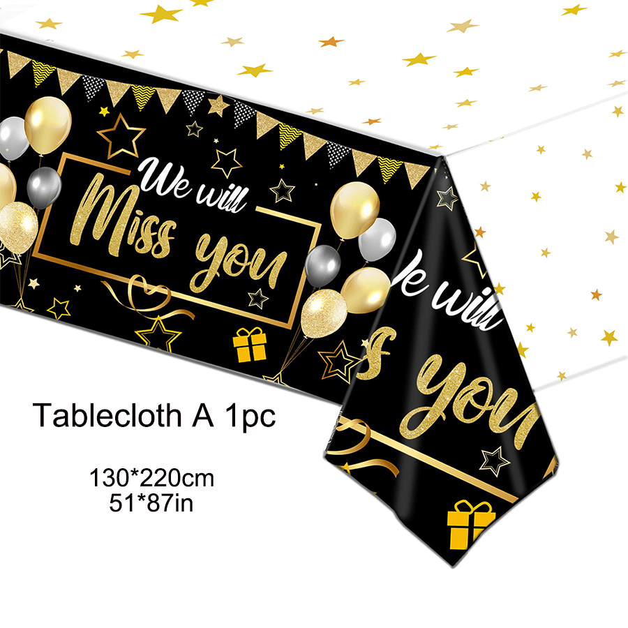 We Zullen Je Missen Banner, Zw - Party Banner Gold recensie en prijs