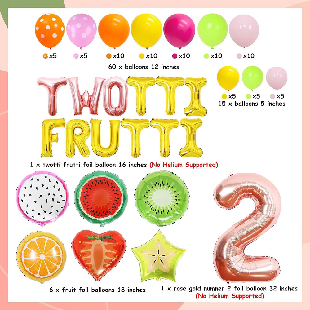 Twotti Frutti meisjes verjaard - Balloon Arch Kit recensie en prijs