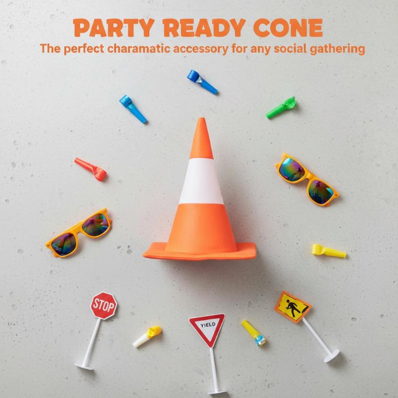 1 STKS Verkeerskegelhoed Hallo - Party Hat Cone recensie en prijs
