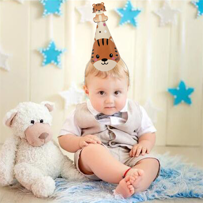 6 stuks jungle dieren papieren - Party Hat Cone recensie en prijs