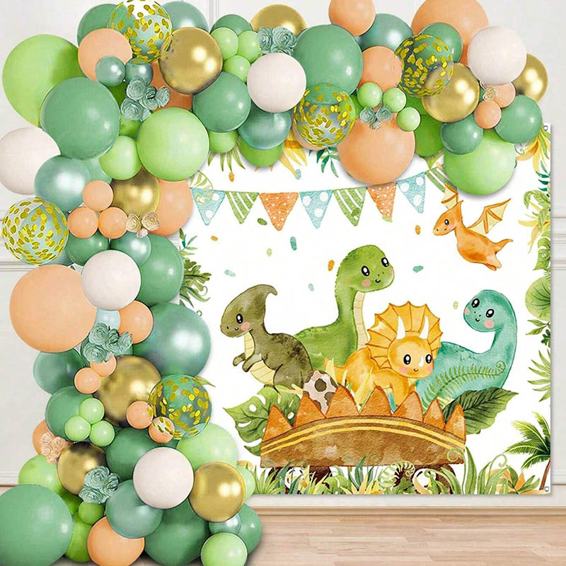 Dinosaurus ballon set boog voo - Balloon Arch Kit recensie en prijs