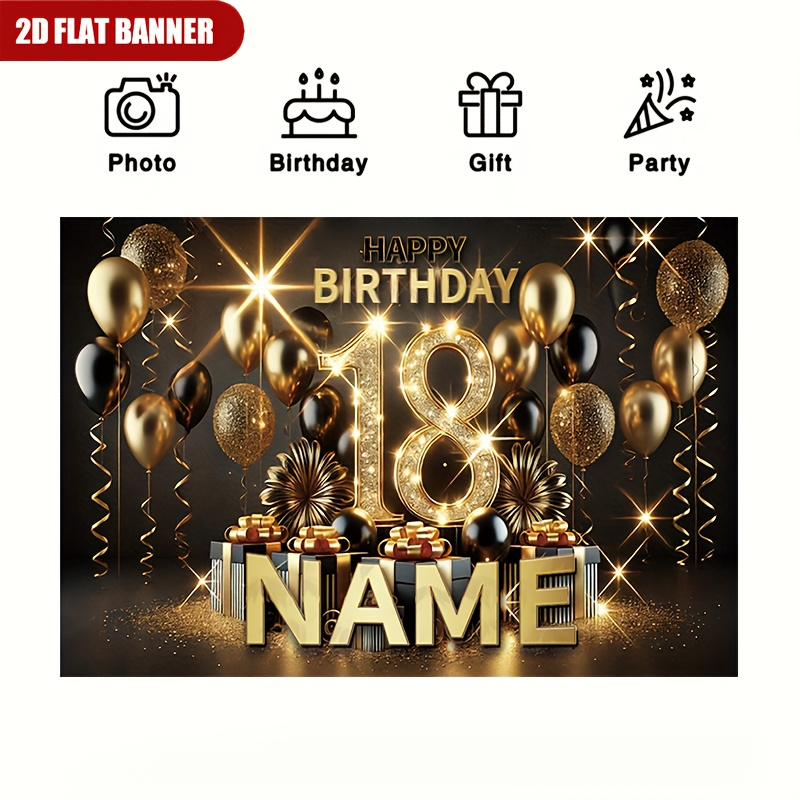 1 stuk Luxe Zwart-Gouden Geluk - Party Banner Gold recensie en prijs