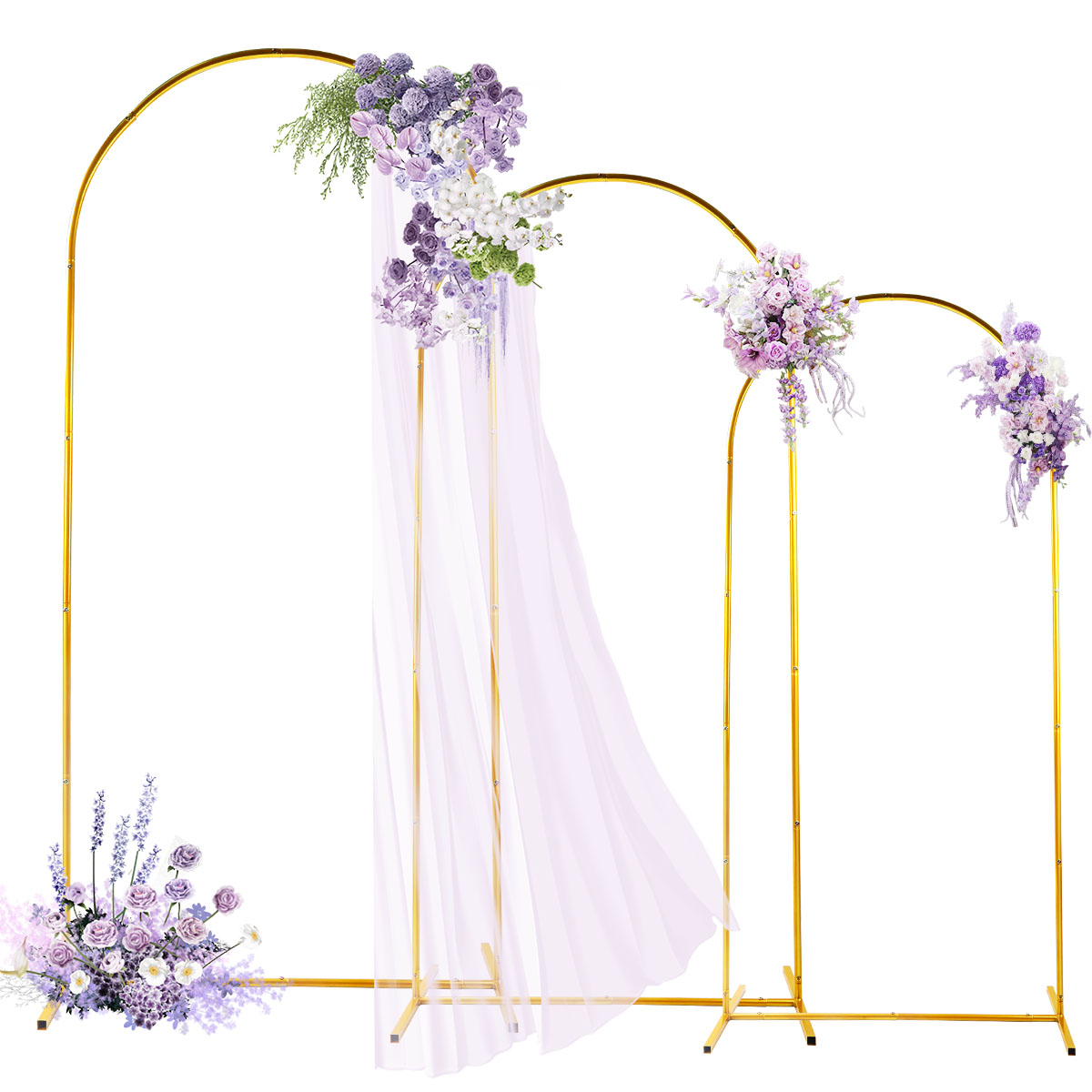 3-pack gouden metalen boogkits - Balloon Arch Kit recensie en prijs